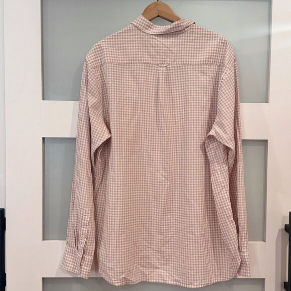 Unsubscribed Boyfriend Shirt Rose Gingham Check Size M – 100% Cotton – NWT $98 - Picture 13 of 14